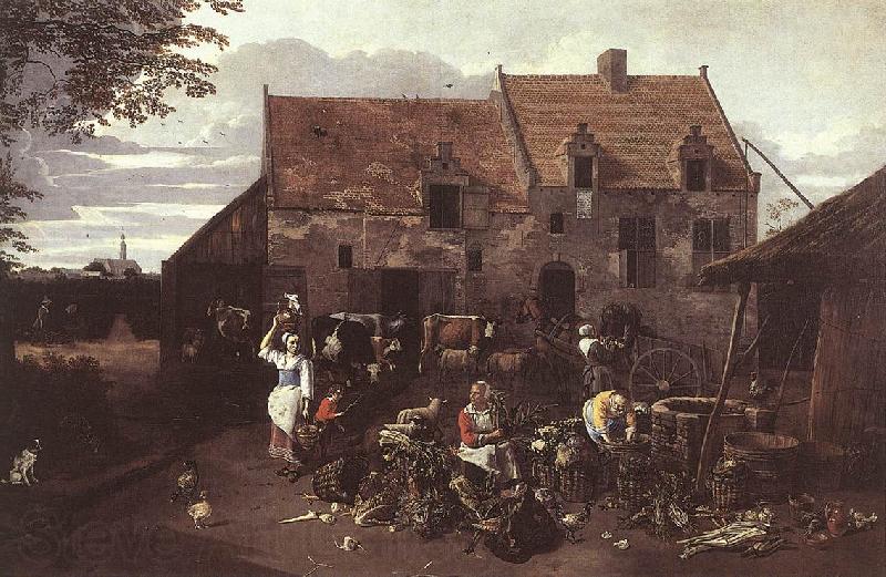 Jan Siberechts The Market Garden France oil painting art